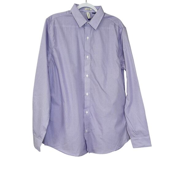 Artefact Purple Long Sleeve Button Up Shirt Men Regular Fit NWT Size Large Tall - Picture 2 of 10